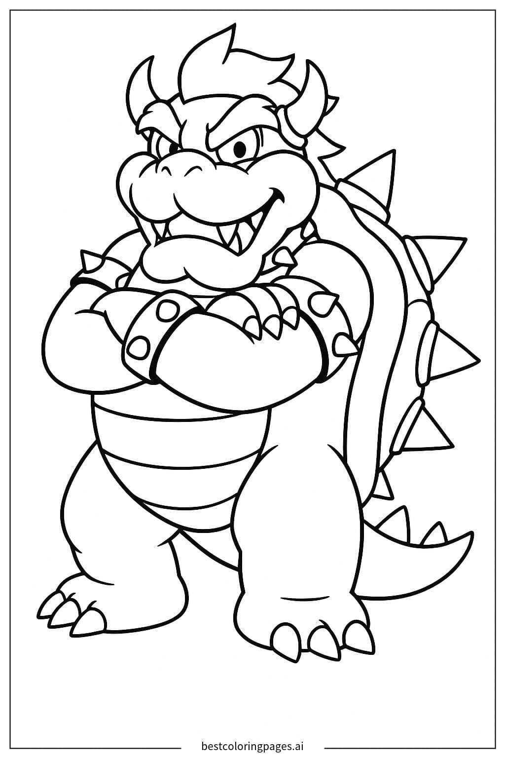 Bowser with Arms Crossed