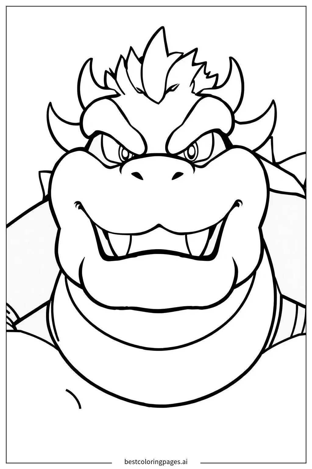 Bowser's Fierce Expression