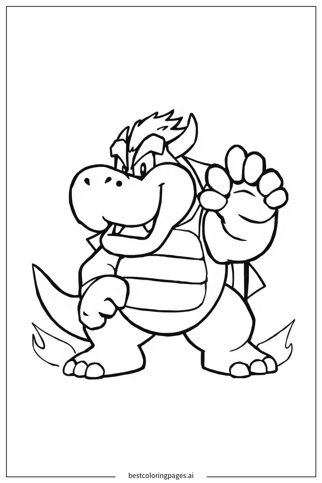 Bowser's Mighty Claw Swipe