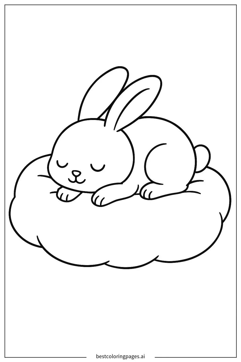 Bunny Sleeping Peacefully