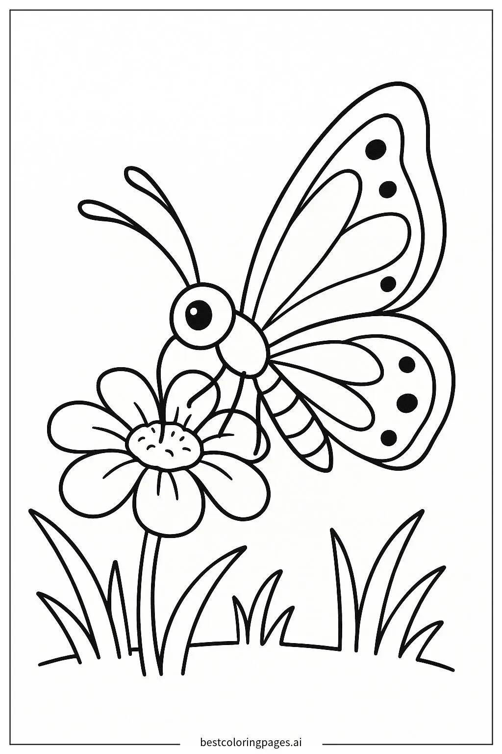 Butterfly Sipping Nectar from a Flower