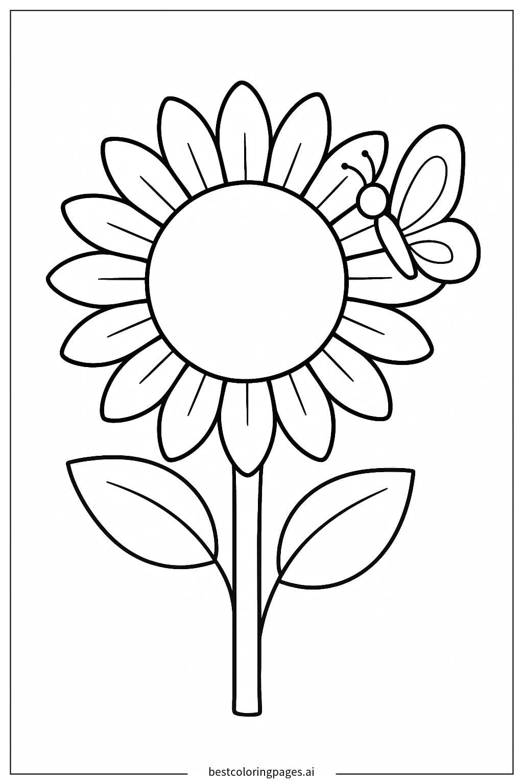 Butterfly on a Sunflower