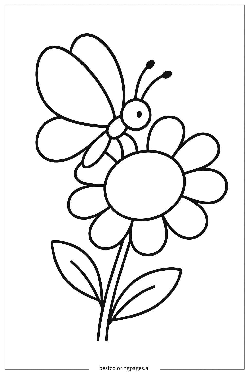 Butterfly Resting on a Flower