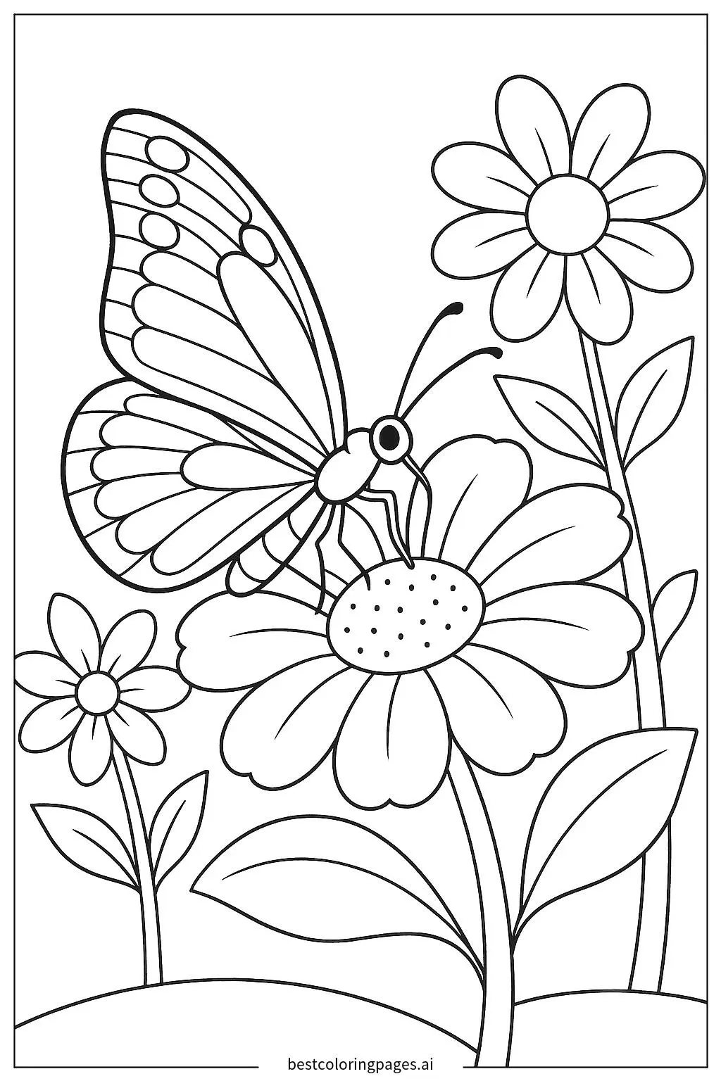 Butterfly Enjoying Nectar from a Flower