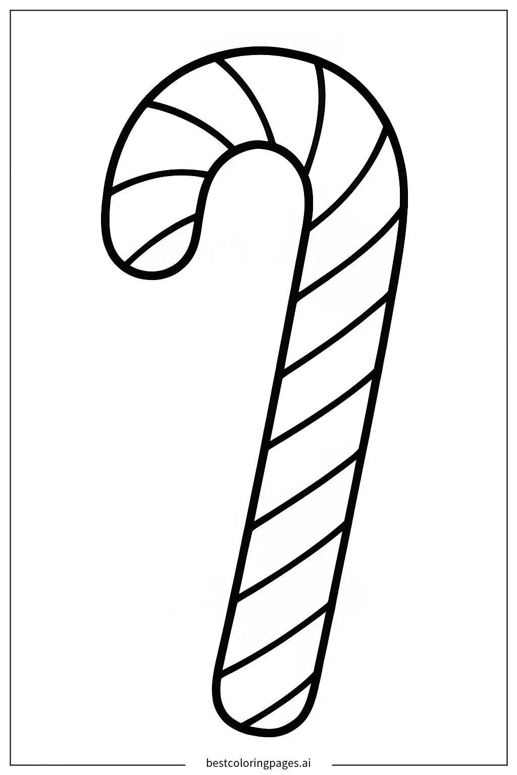 Festive Candy Cane with Stripes