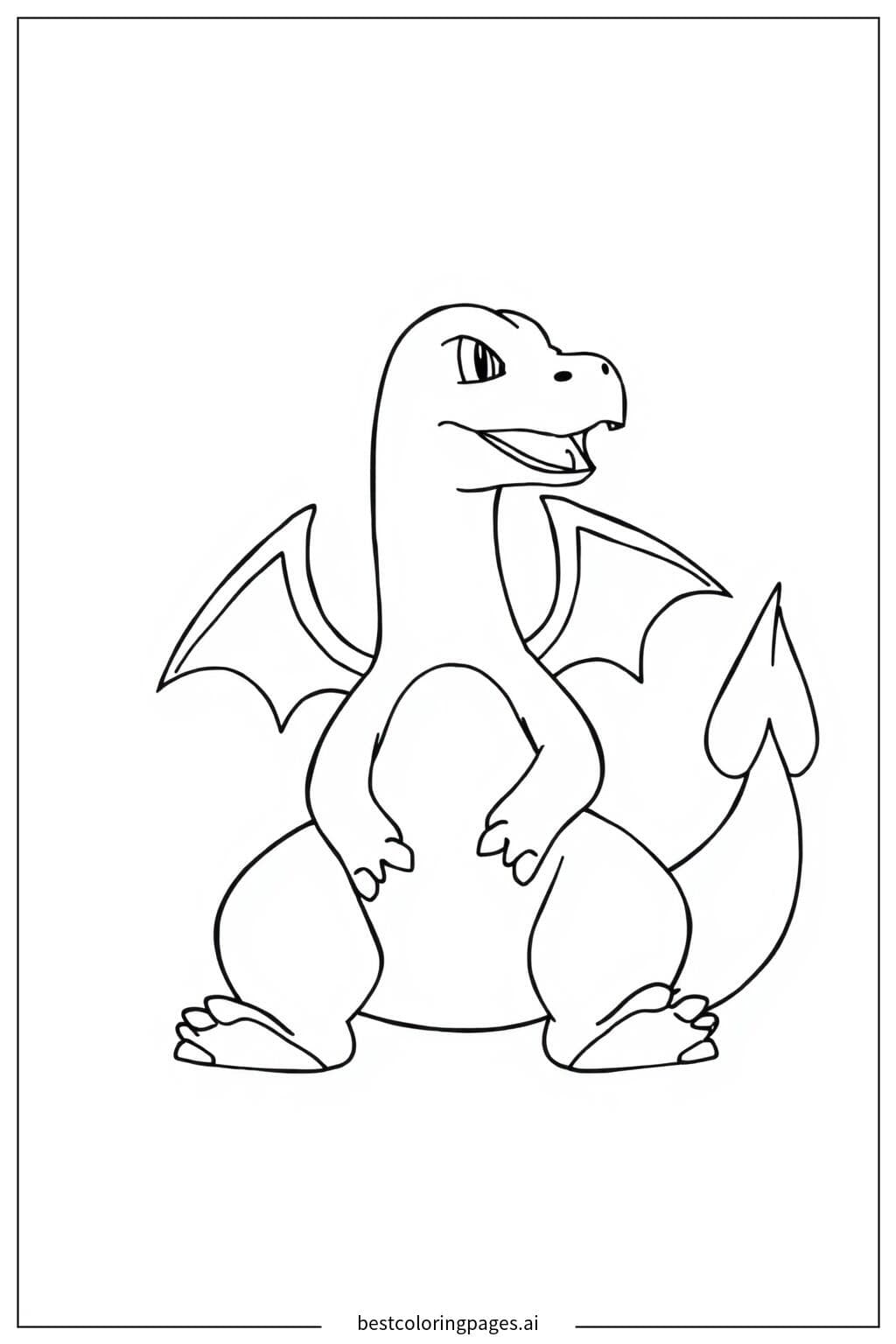 Charizard Sitting Calmly