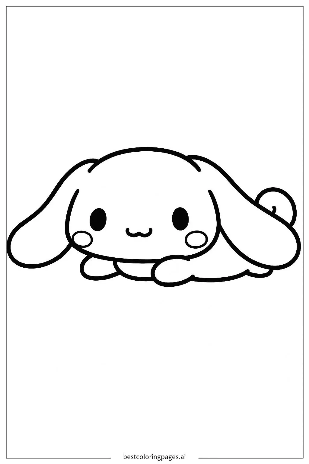 躺著的肉桂狗 著色圖