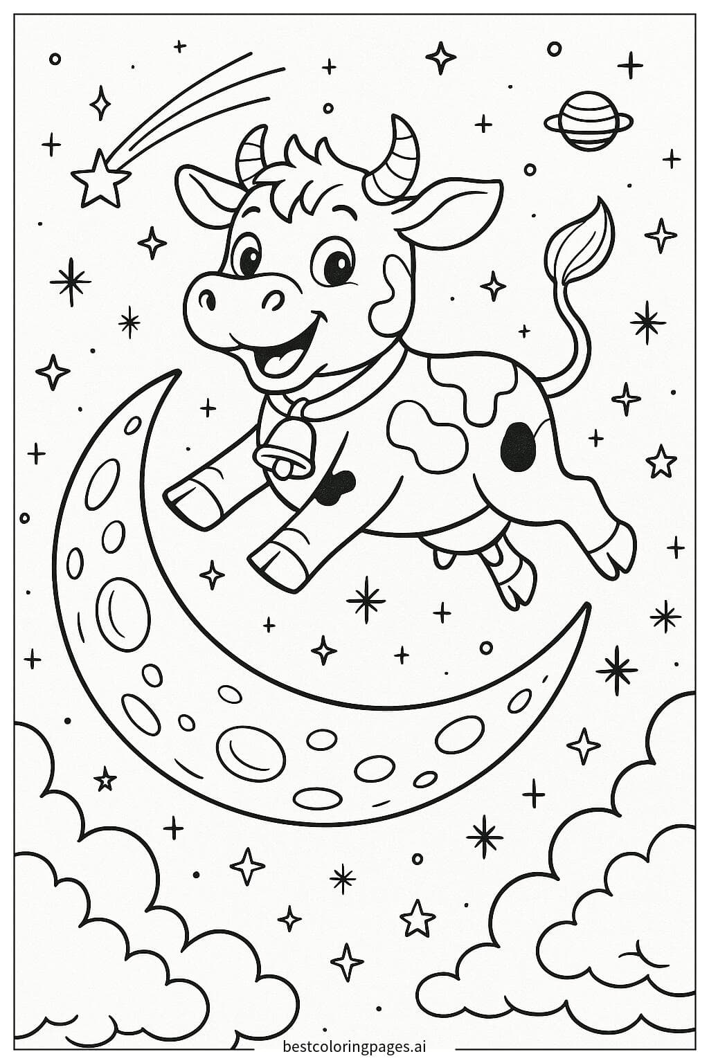 Cow Jumping Over the Moon