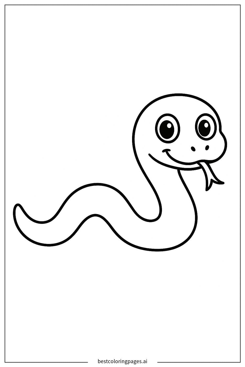 Playful Crawling Snake