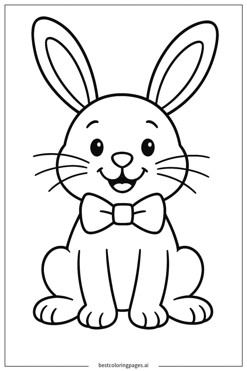 Easter Bunny with Bow Tie