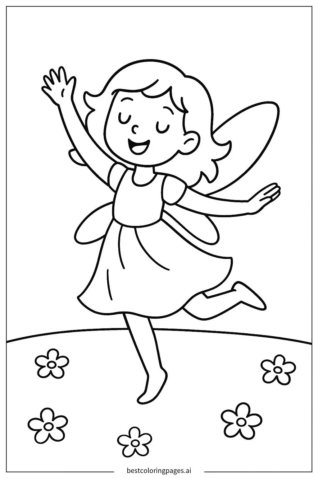 Fairy Dancing in a Meadow