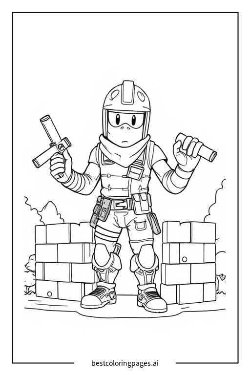 Fortnite Character Building Walls