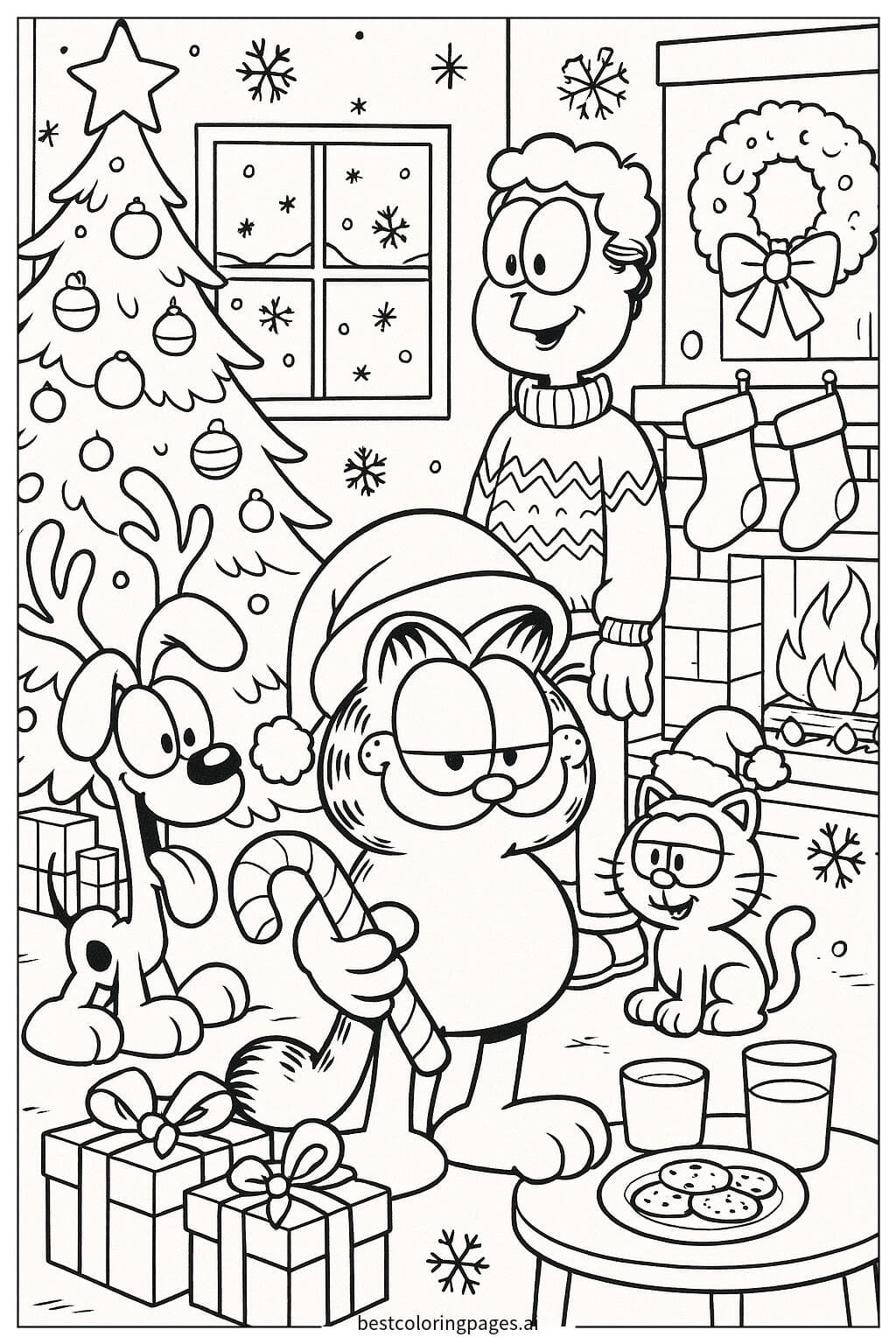 Garfield's Christmas Celebration with Friends