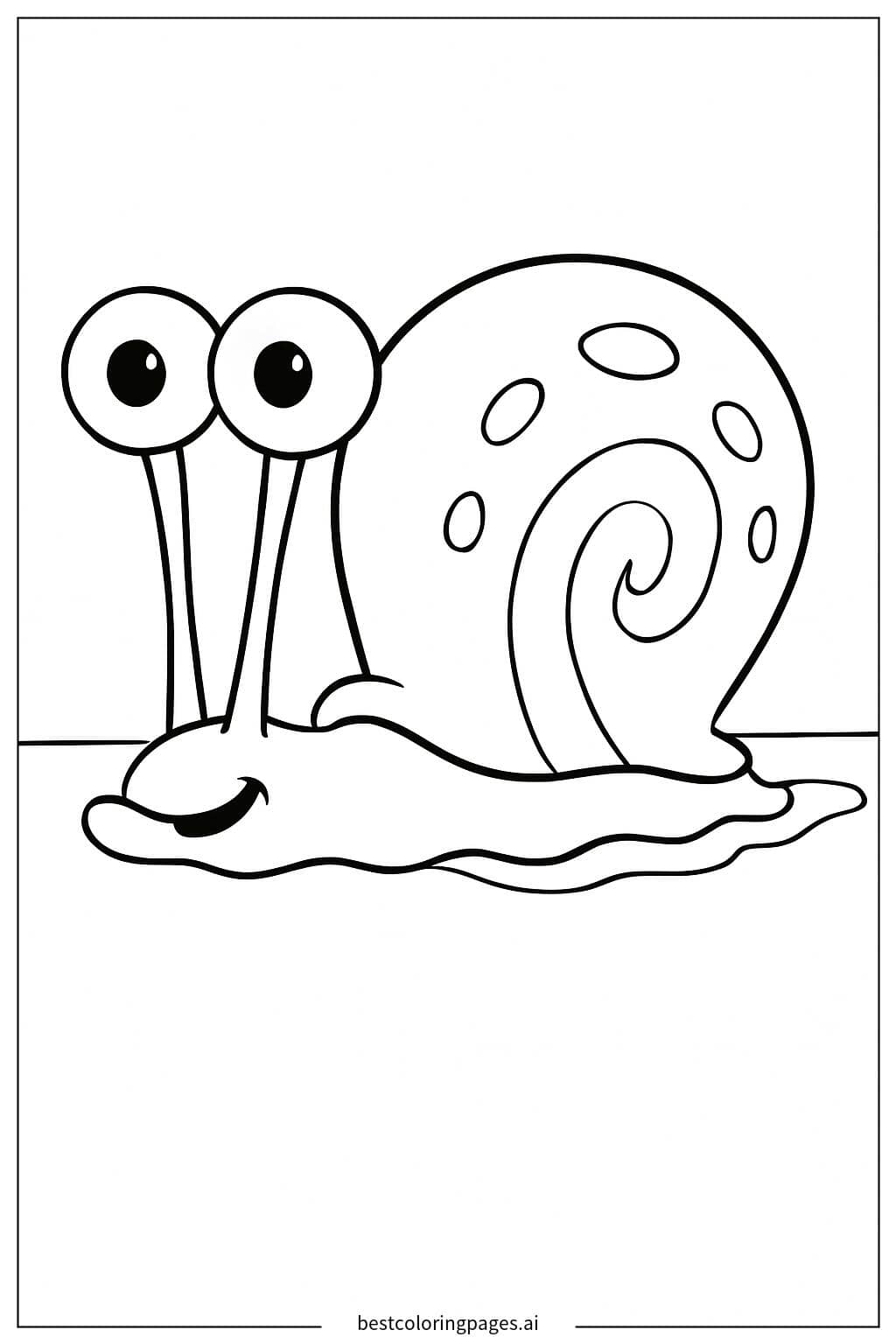 바닥 위를 미끄러지는 게리 색칠공부