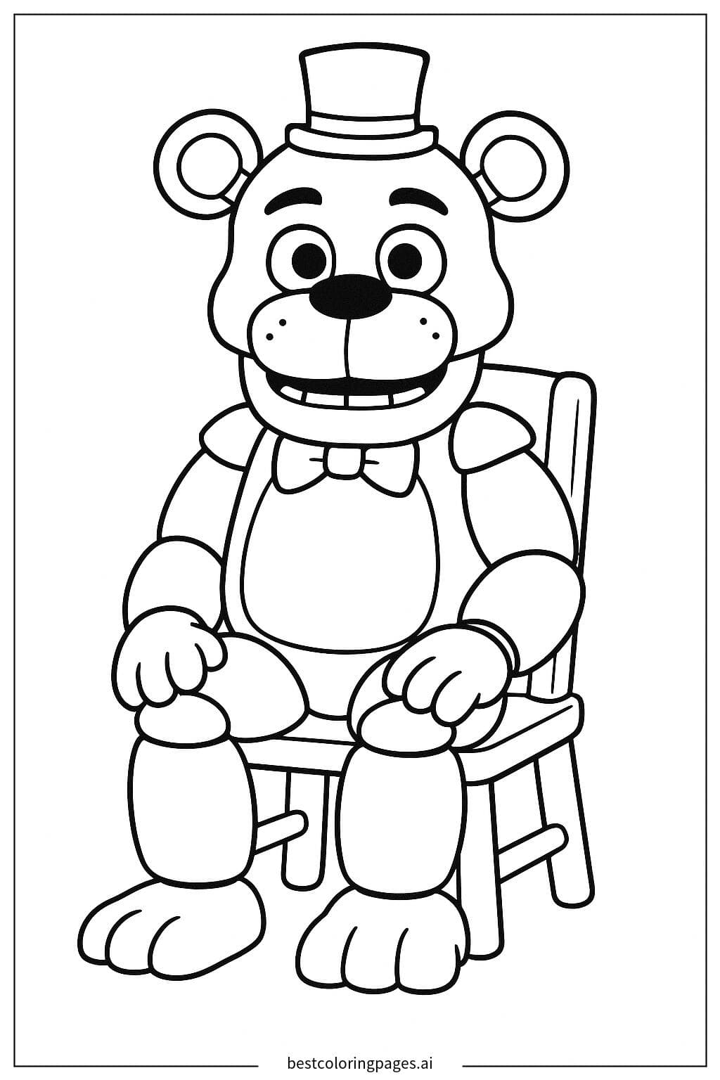 Golden Freddy Sitting