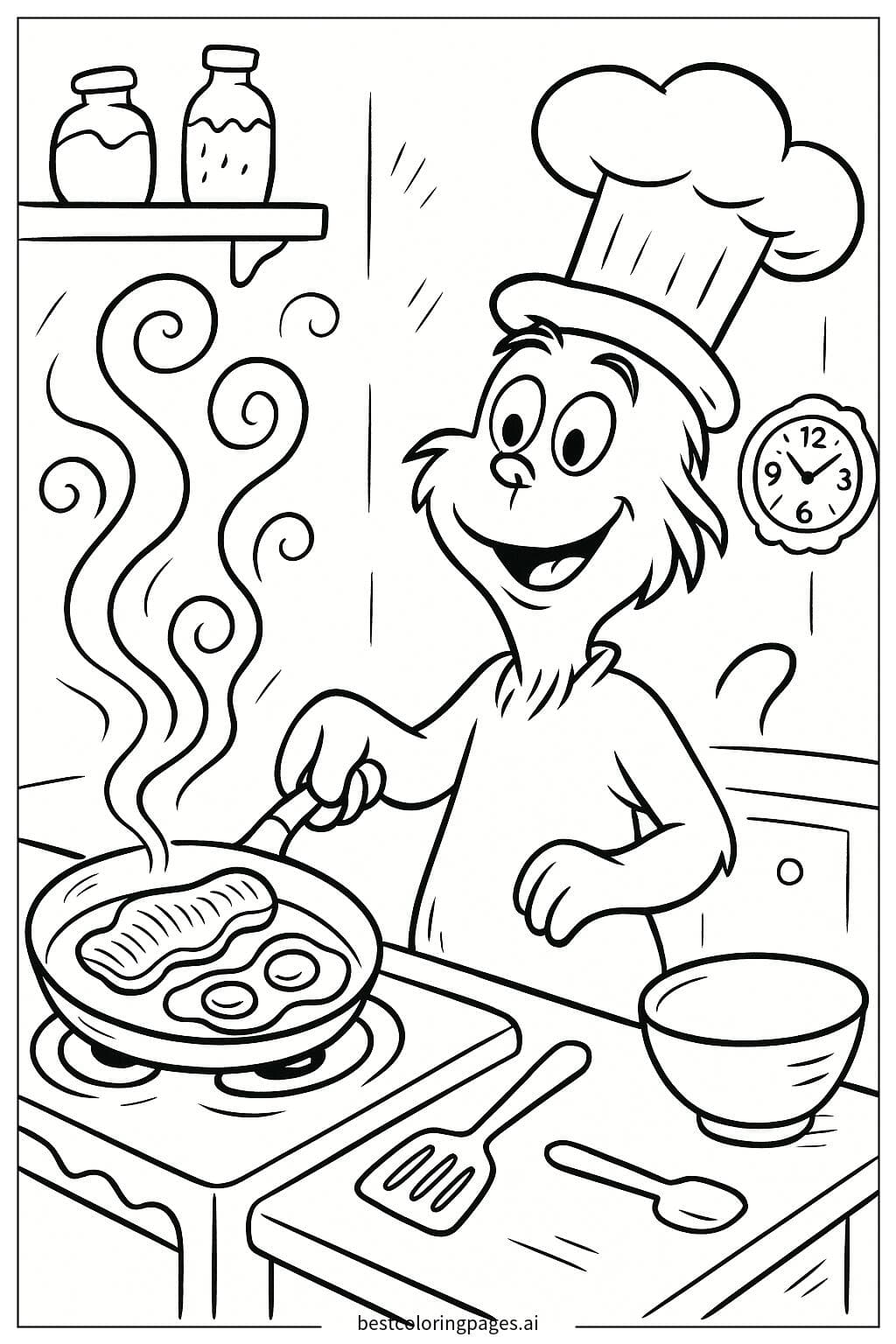 Green Eggs and Ham Cooking Scene