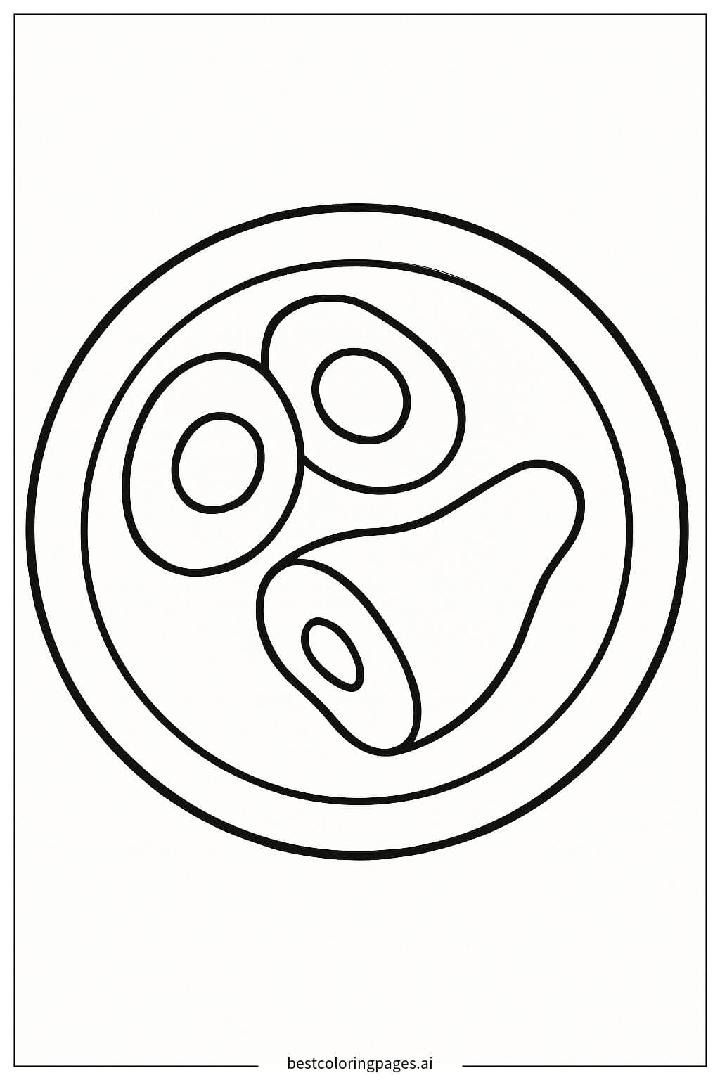 Delicious Green Eggs and Ham on a Plate