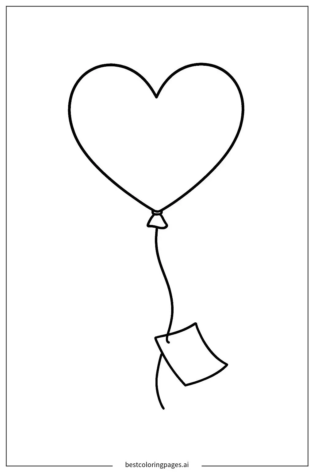 Heart-Shaped Balloon with a Message