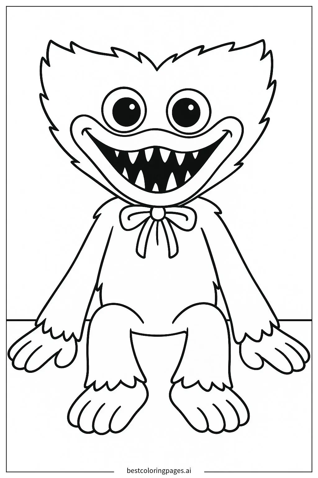 Huggy Wuggy Sitting Calmly