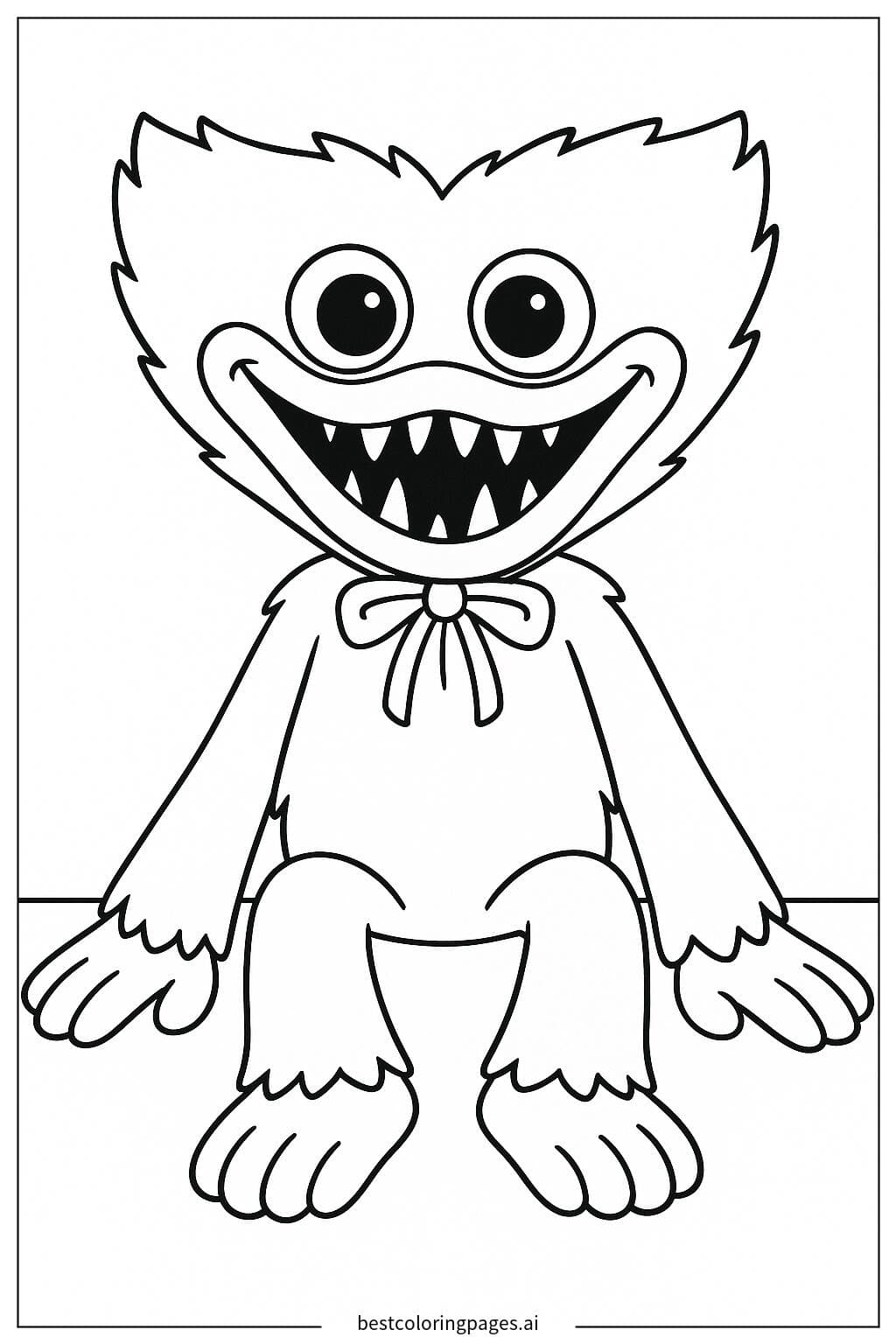 Huggy Wuggy Sitting Calmly