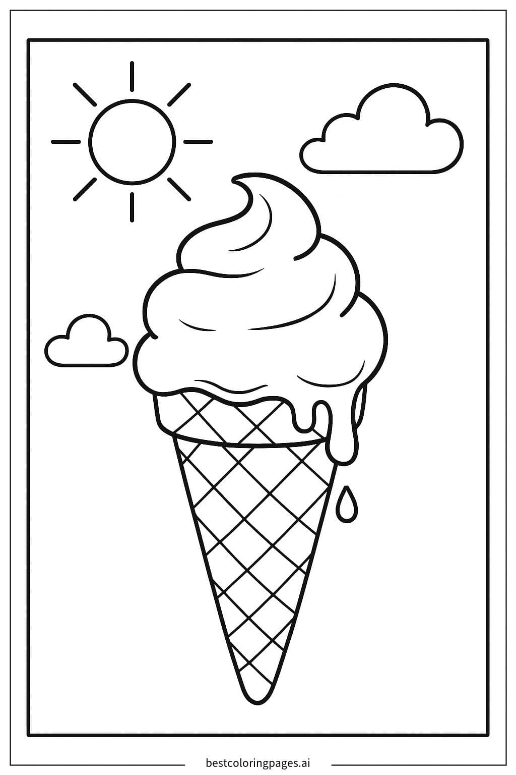 Delicious Ice Cream Cone