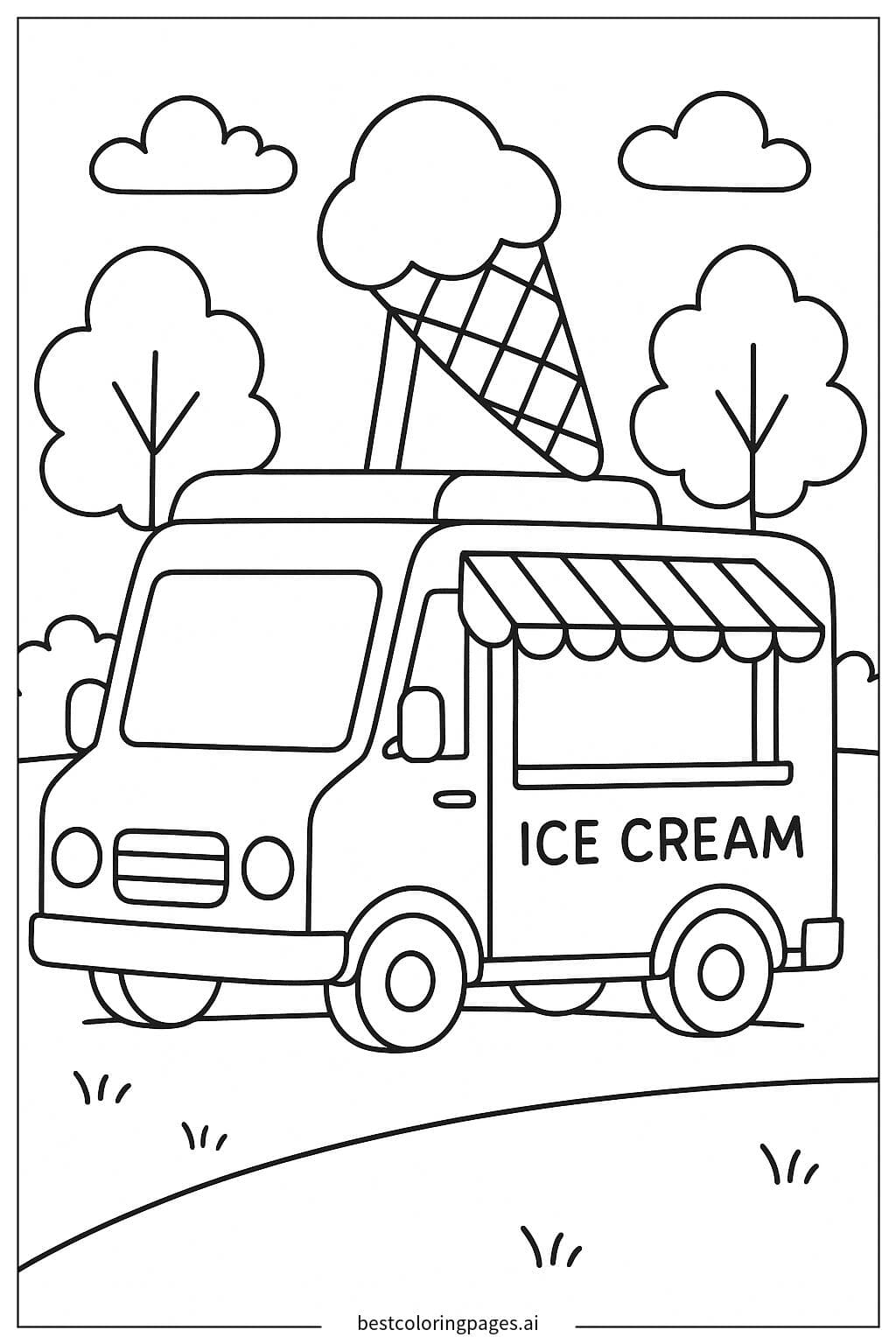 Ice Cream Truck in the Park