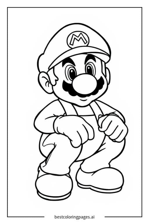 Mario Squatting