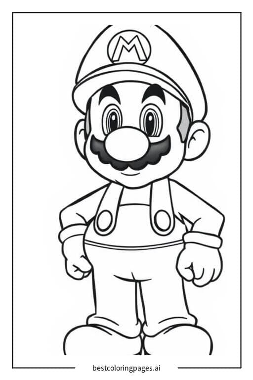 Mario with his famous red hat
