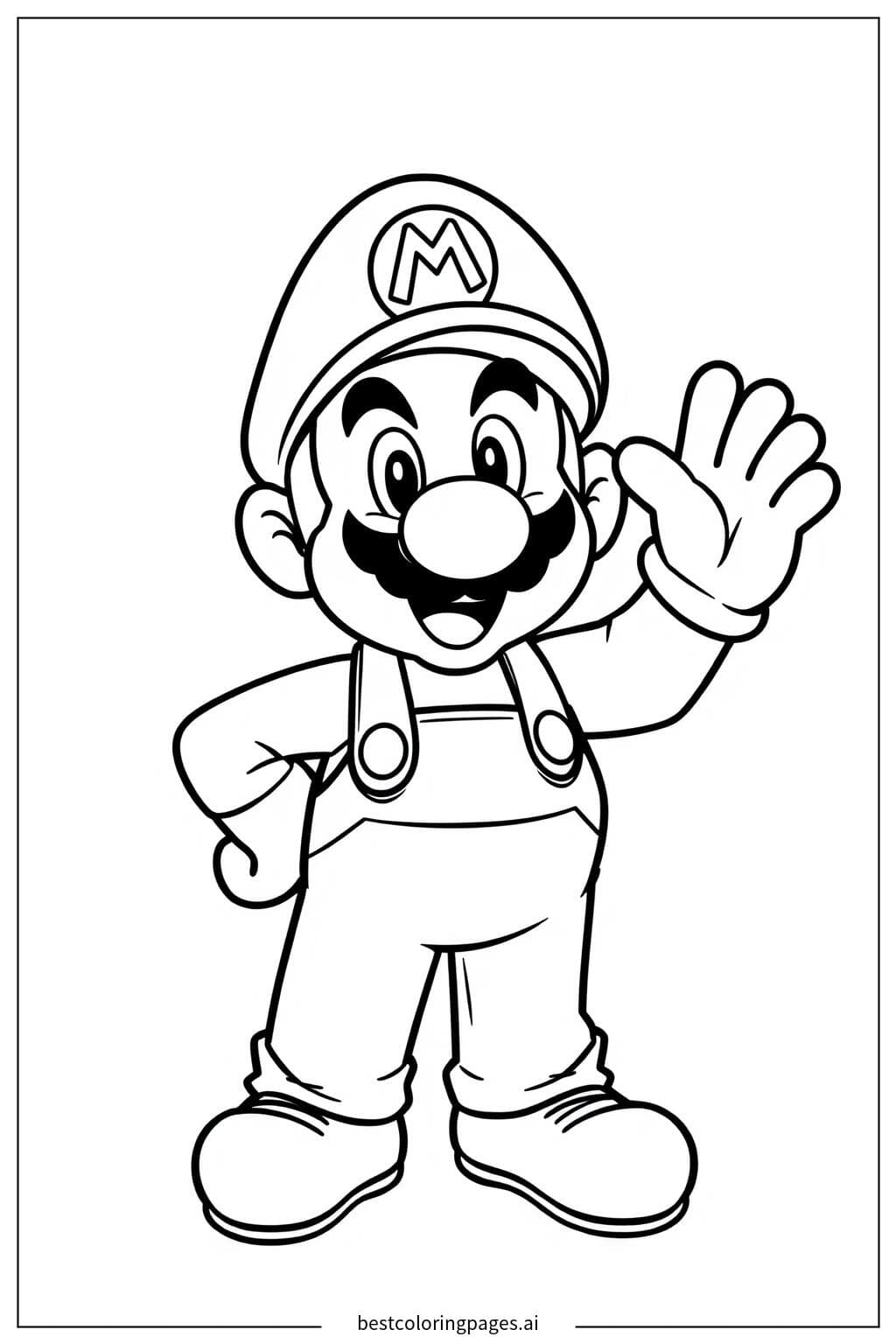 Mario Waving