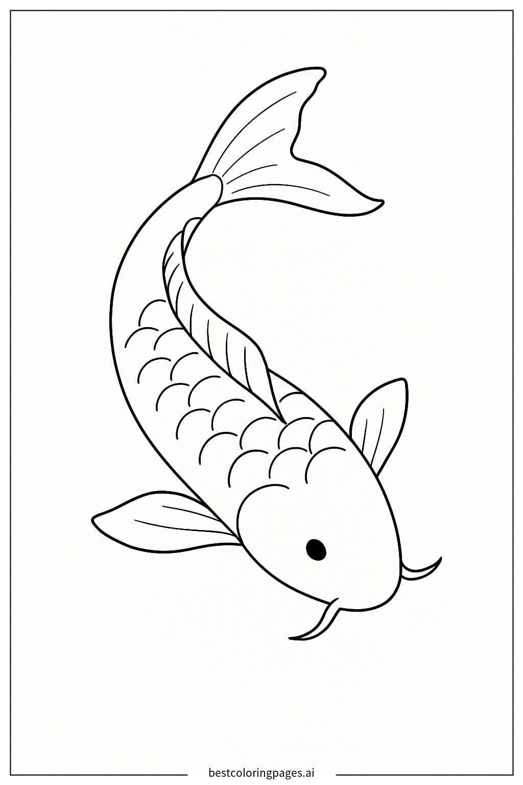 Simple and Elegant Koi Fish