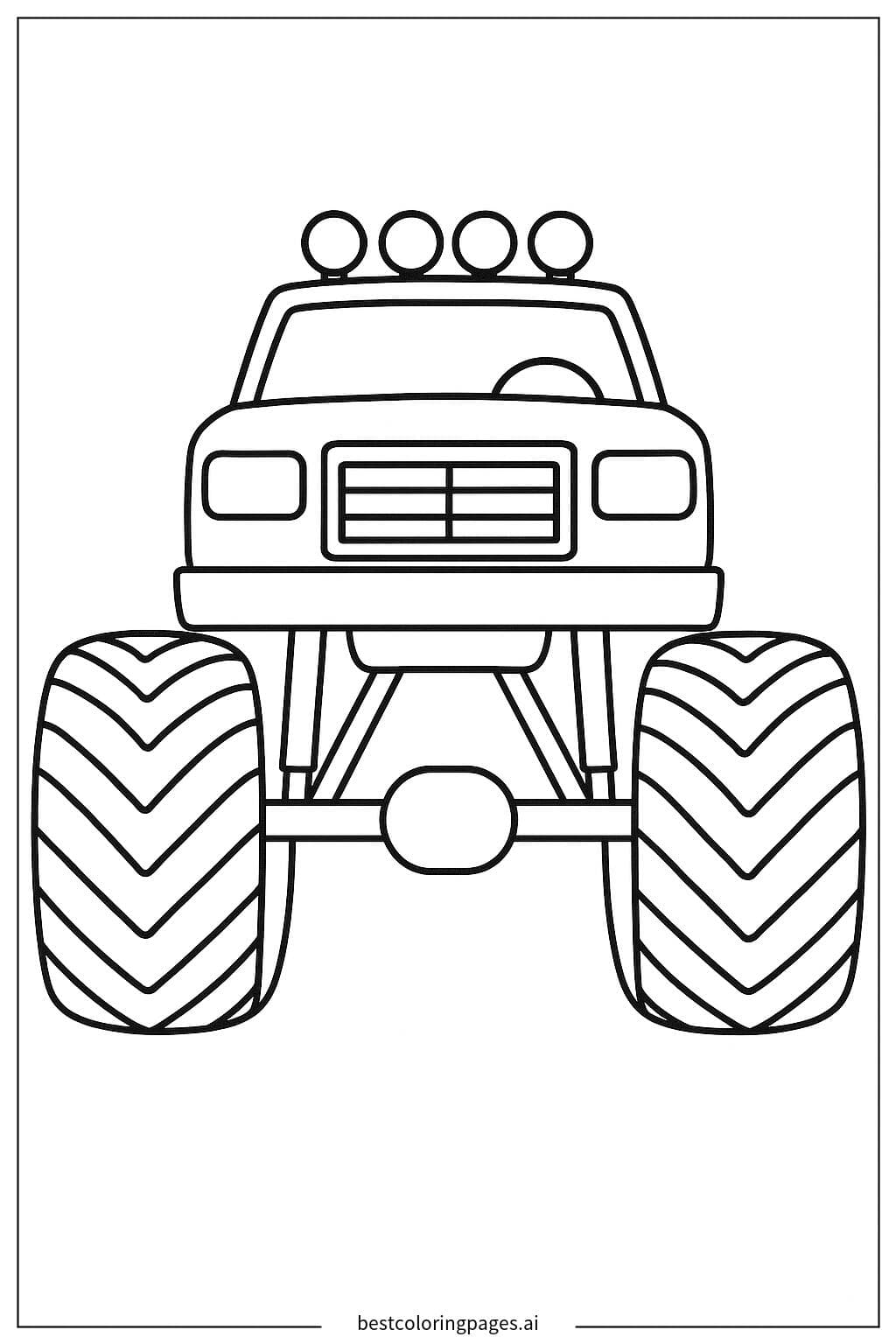 巨大タイヤのモンスタートラック
