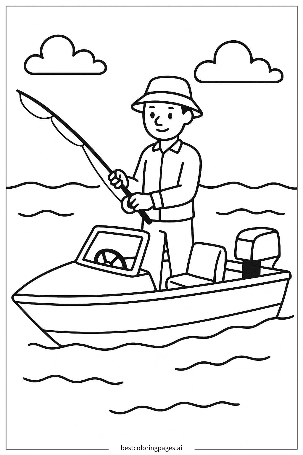 Exciting Fishing Adventure on a Motorboat