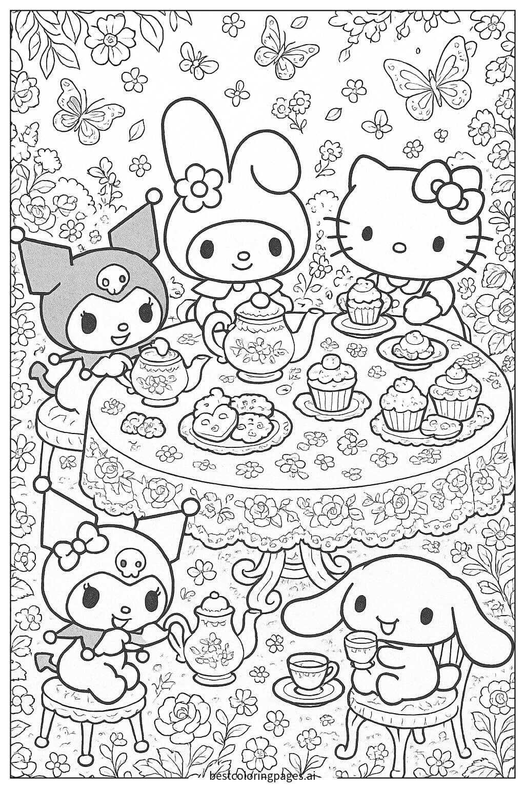 My Melody и друзья на чаепитии