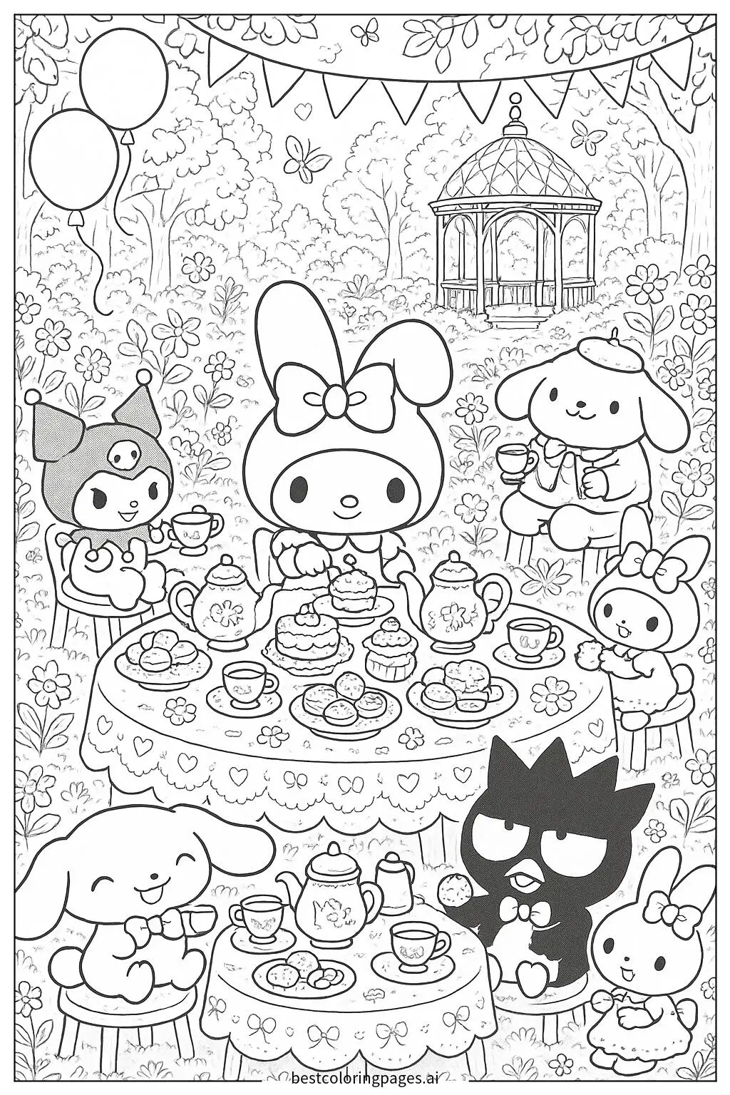 My Melody e i suoi amici al tè delle cinque