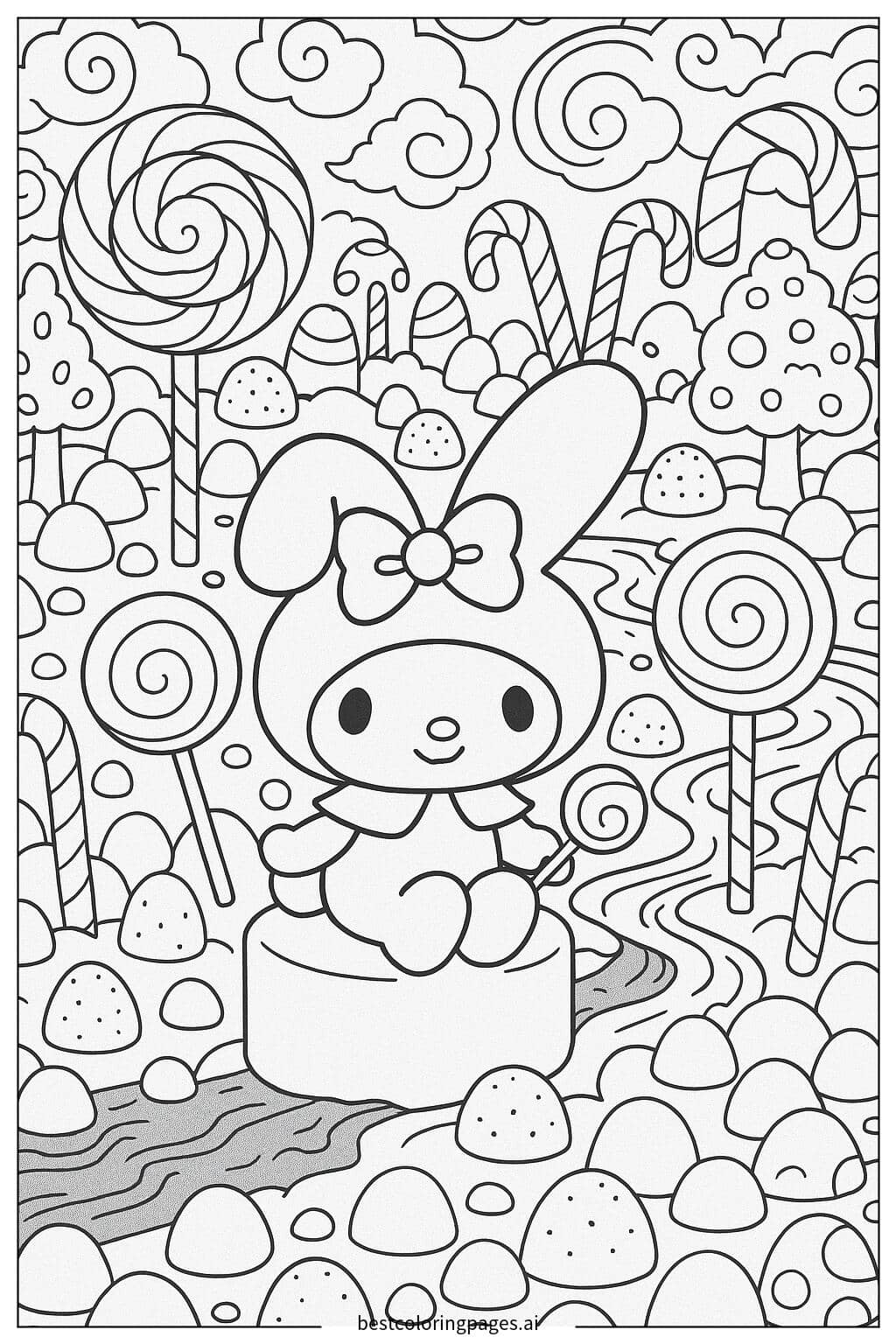 Disegni di La Mia Melodia nel Paese delle Caramelle da Colorare