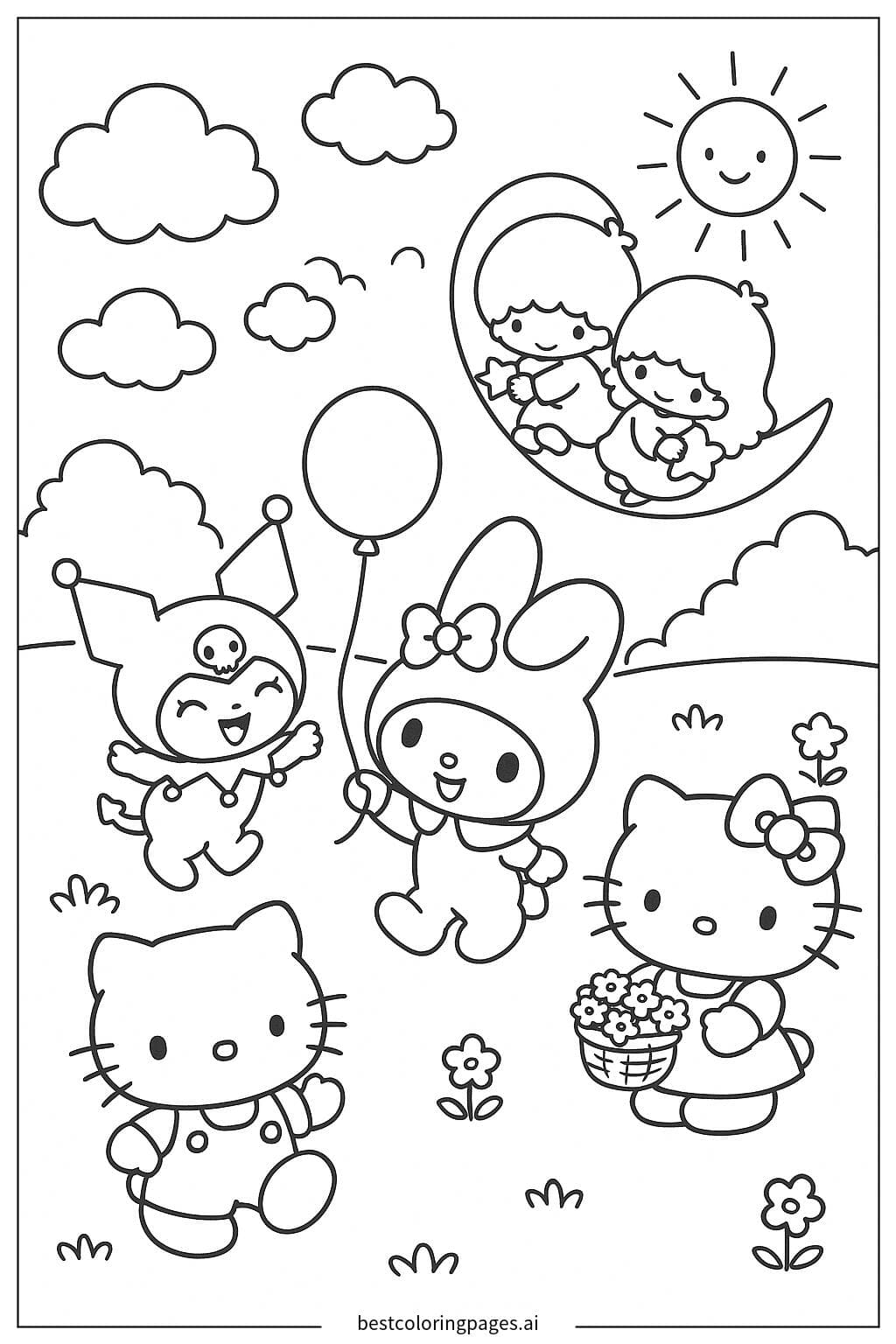 My Melody Having Fun with Her Friends