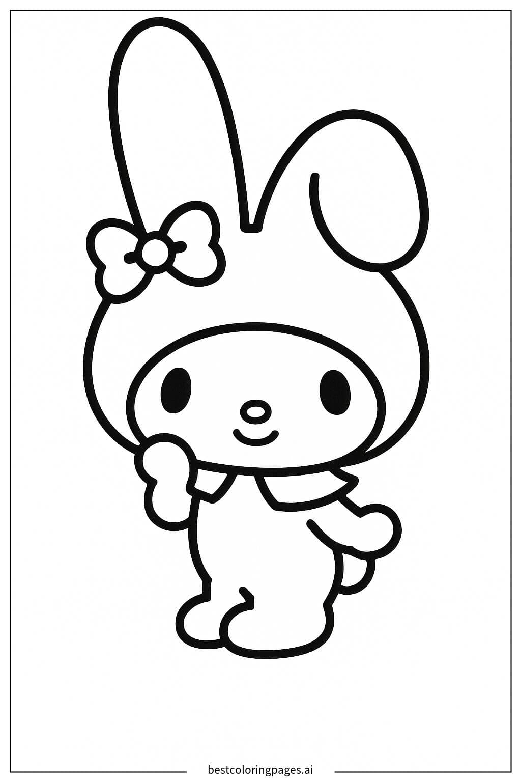 My Melody with Her Bunny Ears Up
