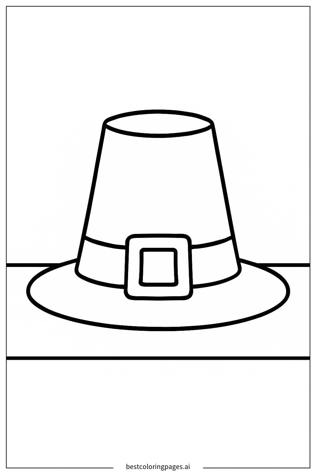 Pilgrim Hat on a Thanksgiving Table
