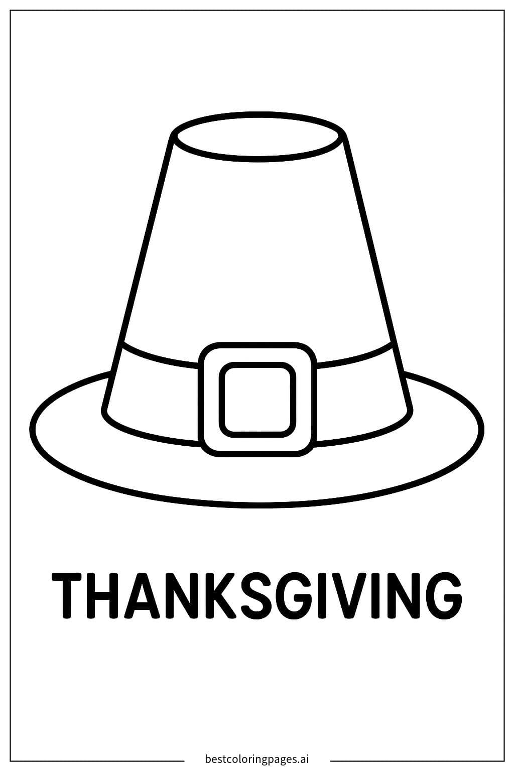 Pilgrim Hat for Thanksgiving