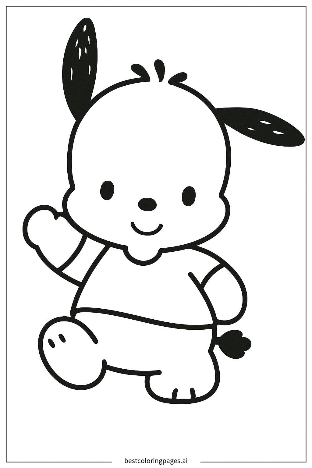 Pochacco saludando