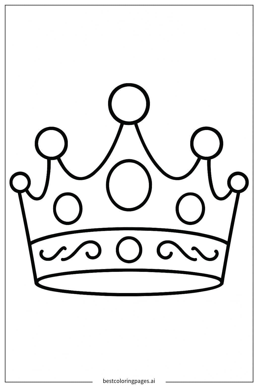 Princess Crown Coloring Page