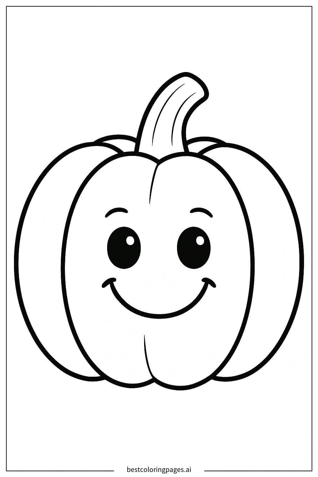 Abóbora com rosto sorridente