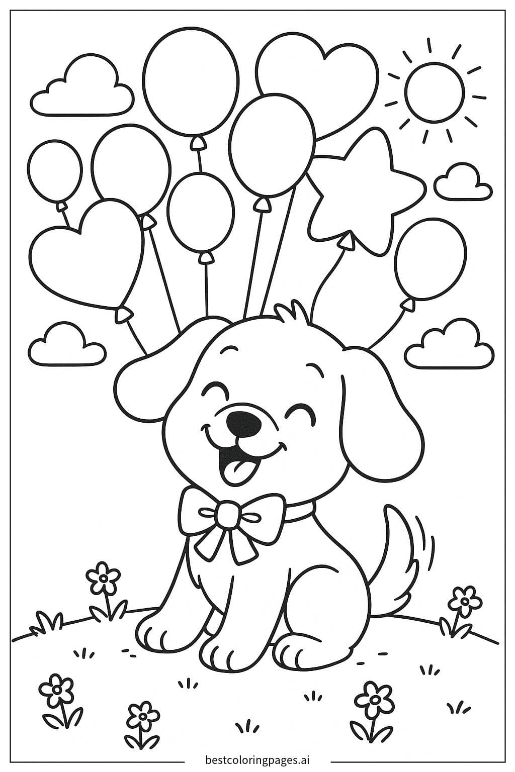 Cucciolo con Palloncini