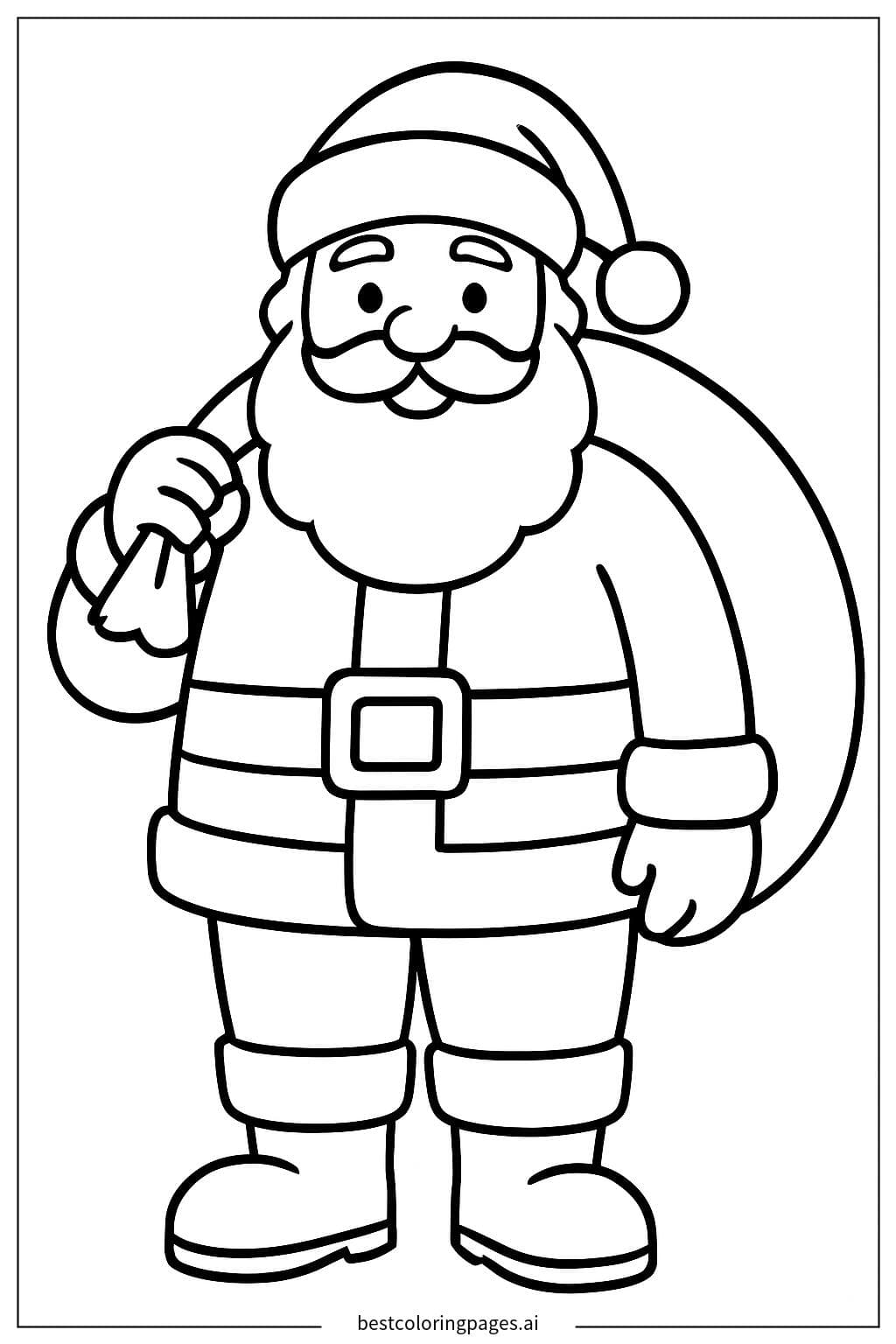 Santa Claus with a Bag Full of Toys