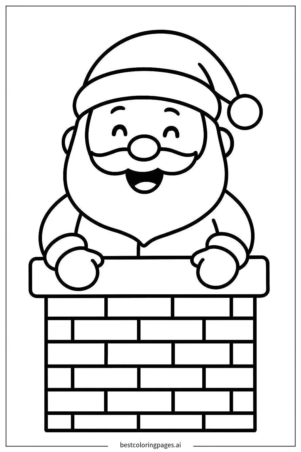 Santa Claus in the Chimney