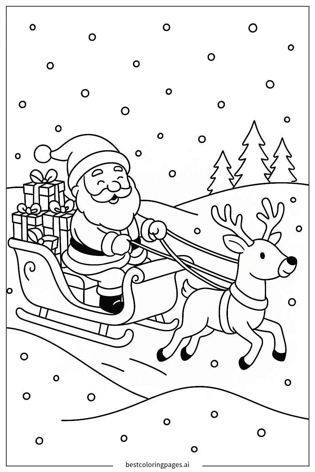 Santa Riding His Sleigh
