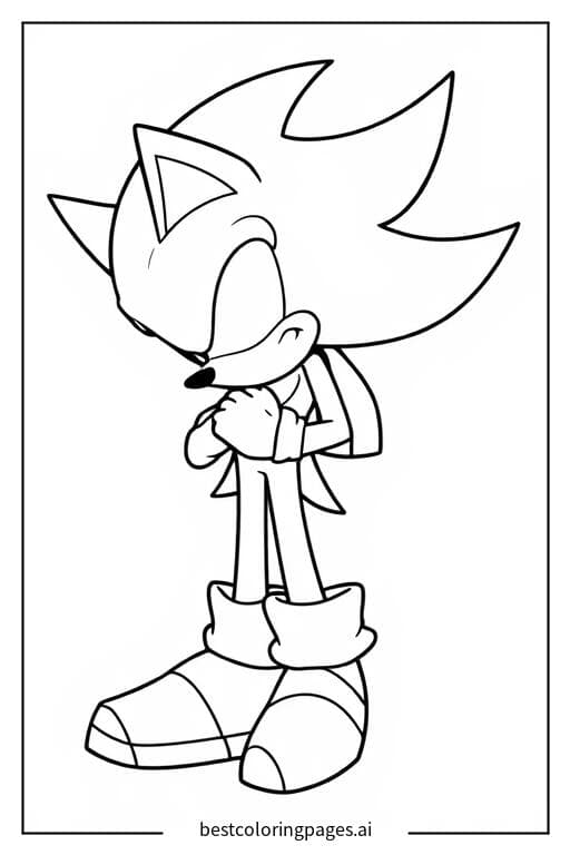 Shadow in Thought from 'Shadow the Hedgehog'