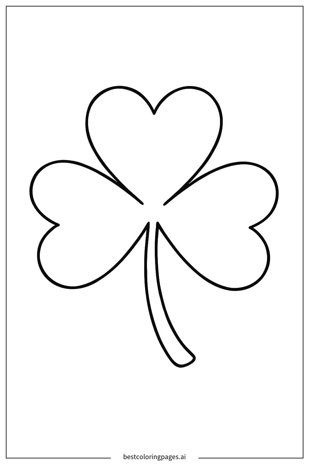 Shamrock on White Background