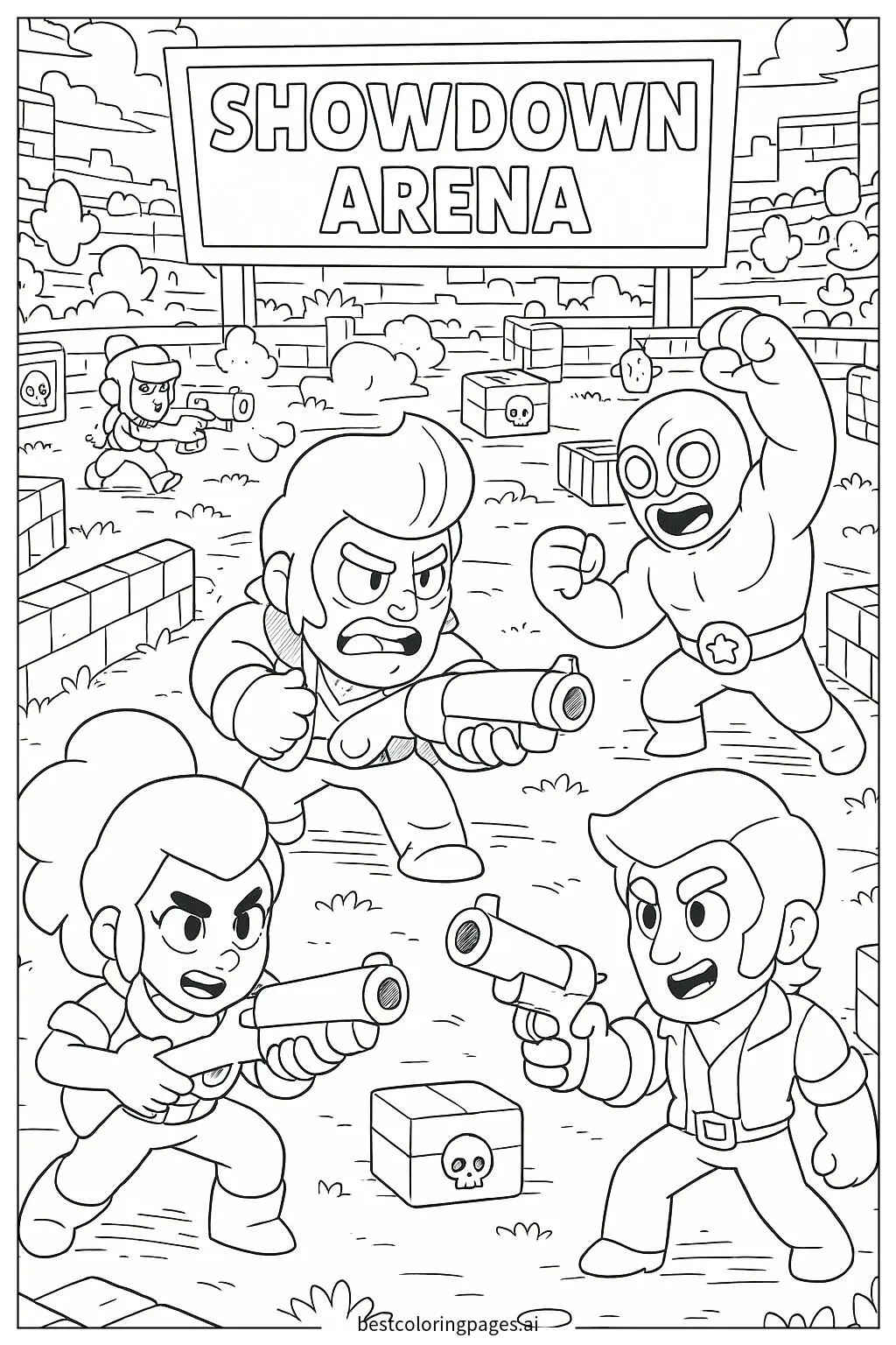 Epic Showdown in the Brawl Stars Arena