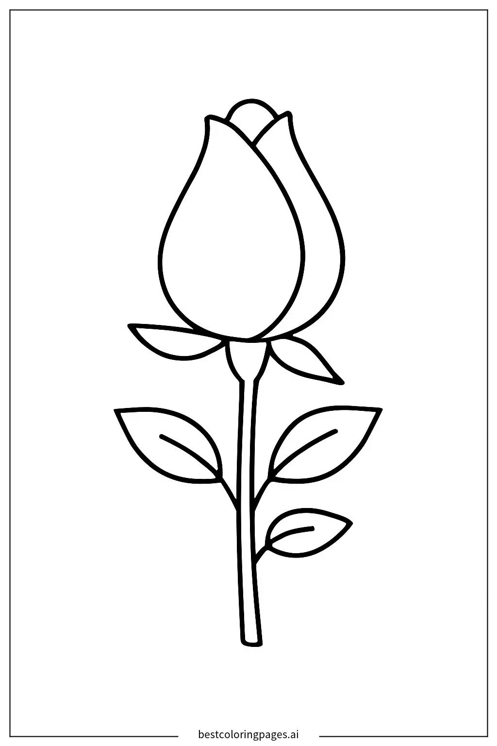 Simple Rose Bud
